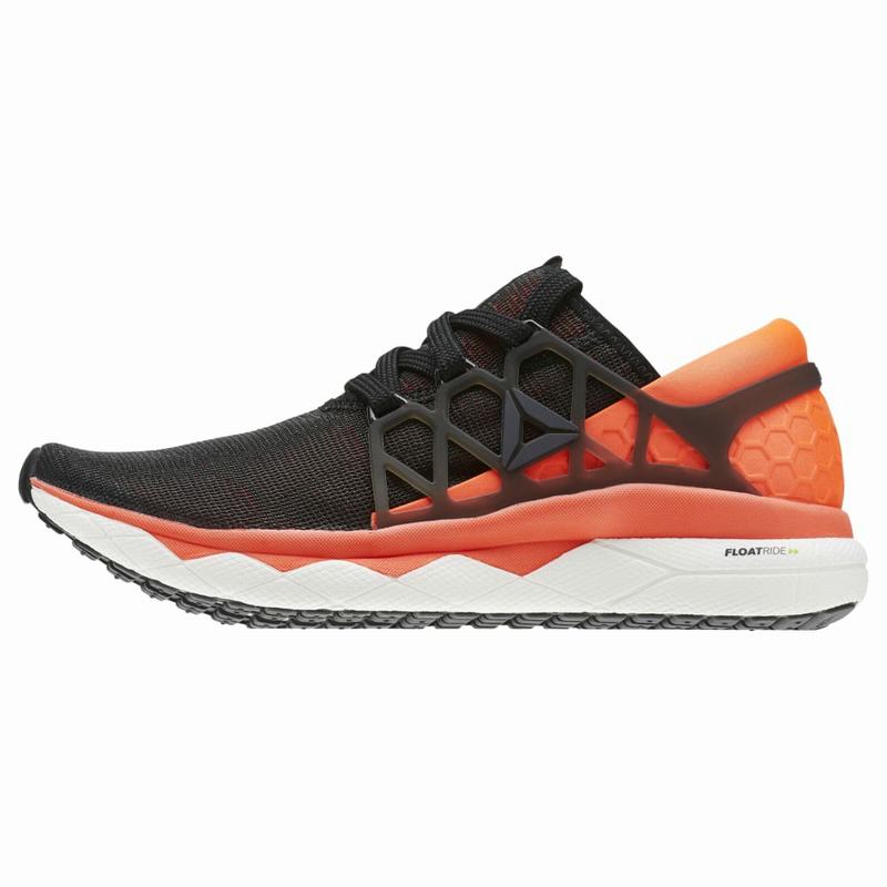 Reebok Floatride Run Flexweave Bežecké Tenisky Panske - Čierne/Oranžové/Biele LJ9586ZX